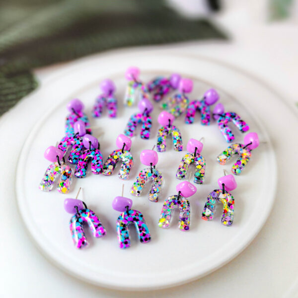 Confetti Arch Earrings - Image 2