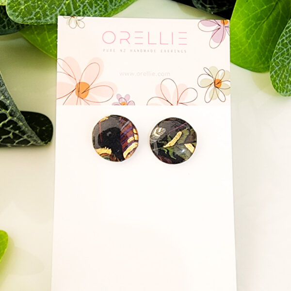 Embrace nature's beauty with these handcrafted forest leaves stud earrings from Orellie. A unique accessory that adds an earthy elegance to your daily style.