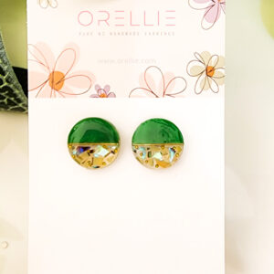 Discover our collection of Resin Circle stud earrings, available in various vibrant colors. Handcrafted by Orellie in New Zealand, these earrings are perfect for adding a touch of elegance and fun to your look.