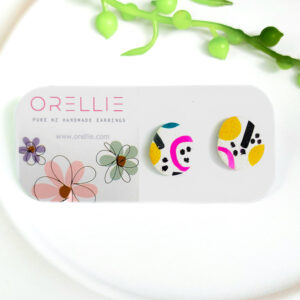 Confetti Carnival Drop Stud Earrings – Orellie NZ